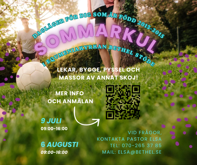 Sommarkul – dagläger för dig som är född 2013-2015